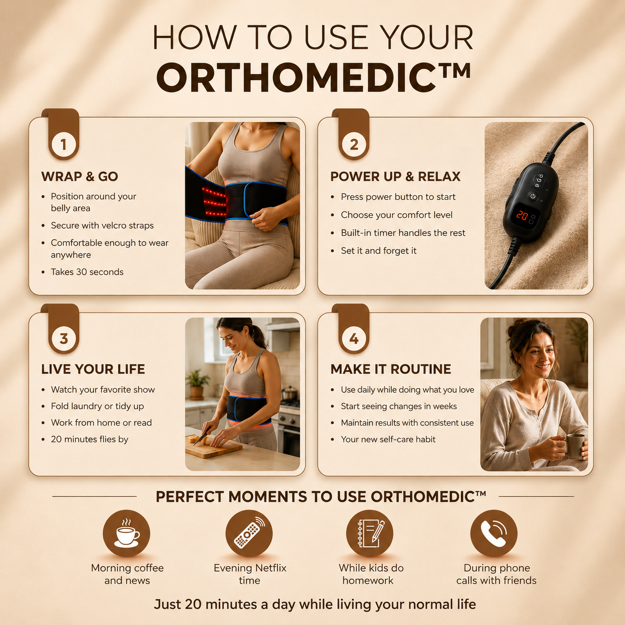 OrthoMedic™ | Red Light Therapy Belt